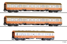 Tillig 70061 - H0 - 3-tlg. Set Personenwagenset Museums-Städteexpress, EBS, Ep. VI - Teil 1